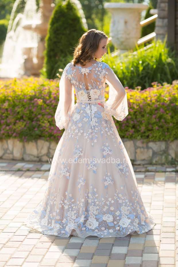 Свадебное платье  Флора с рукавом 3
