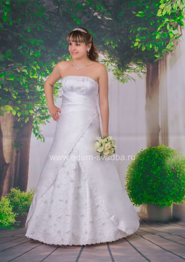 Свадебное платье  1986 двустор. драпировка Флоренция 130Н 1