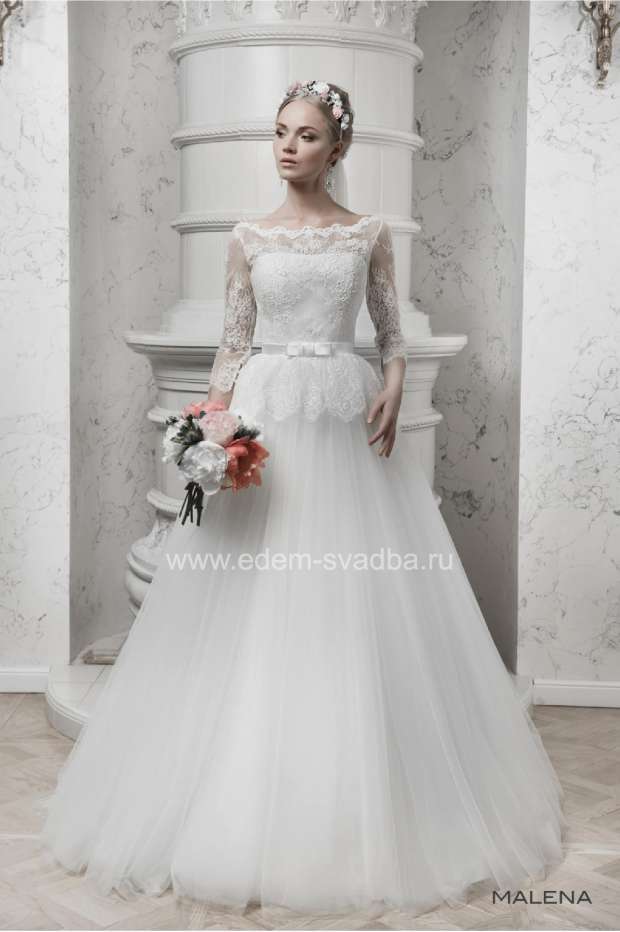Свадебное платье Le Rina 118 Малена шлейф 1