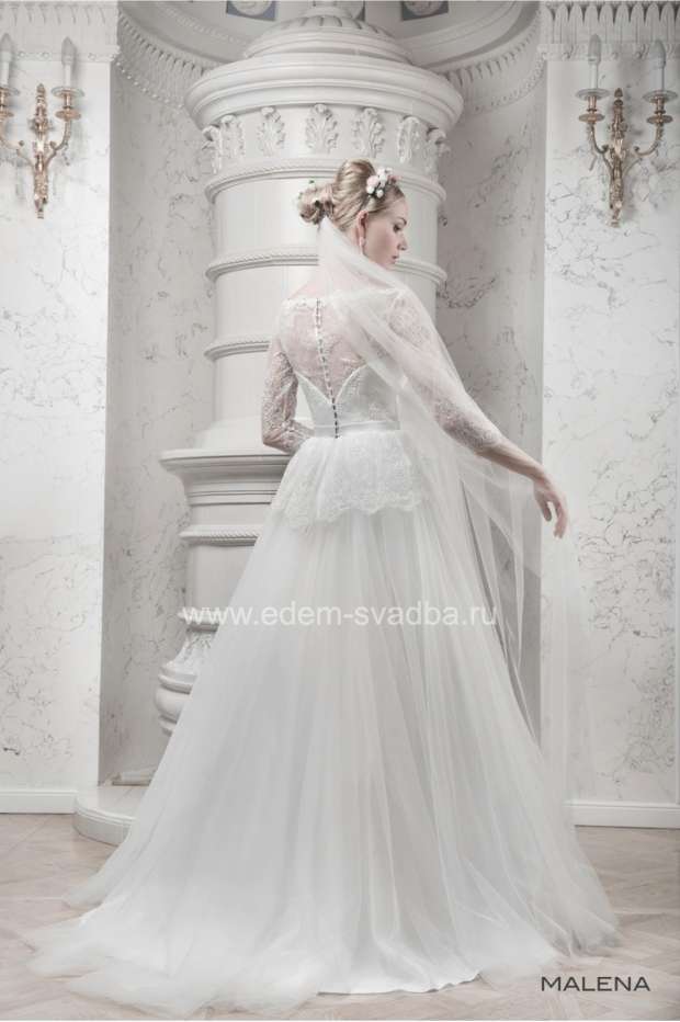 Свадебное платье Le Rina 118 Малена шлейф 2