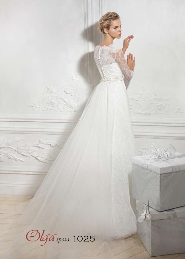 Свадебные платья , Артикул: 1025 шлейф