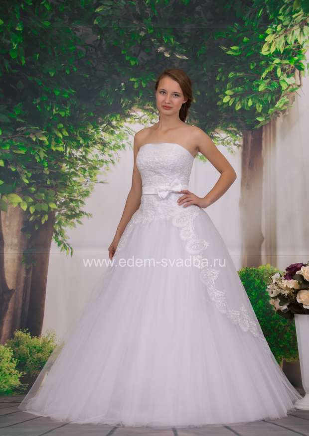 Свадебное платье  6269 Евросетка шлейф 210/V 1