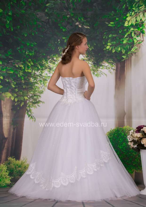 Свадебное платье  6269 Евросетка шлейф 210/V 2
