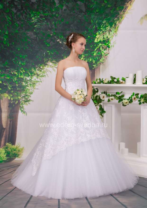 Свадебное платье  7798 Шахерезада АК код225(гипюр жемчужина 270/09V) 1