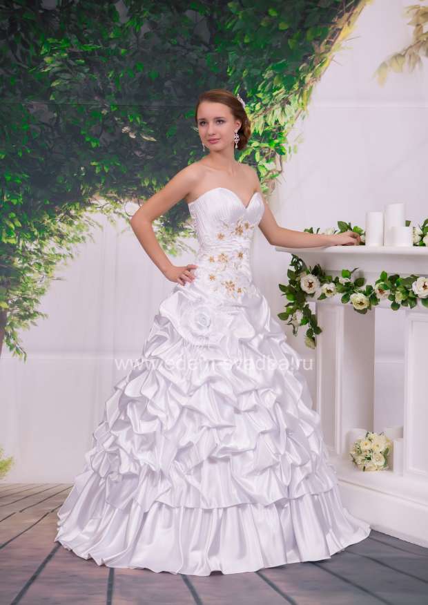Свадебное платье  8482 VG Вивальди королевский атлас 1