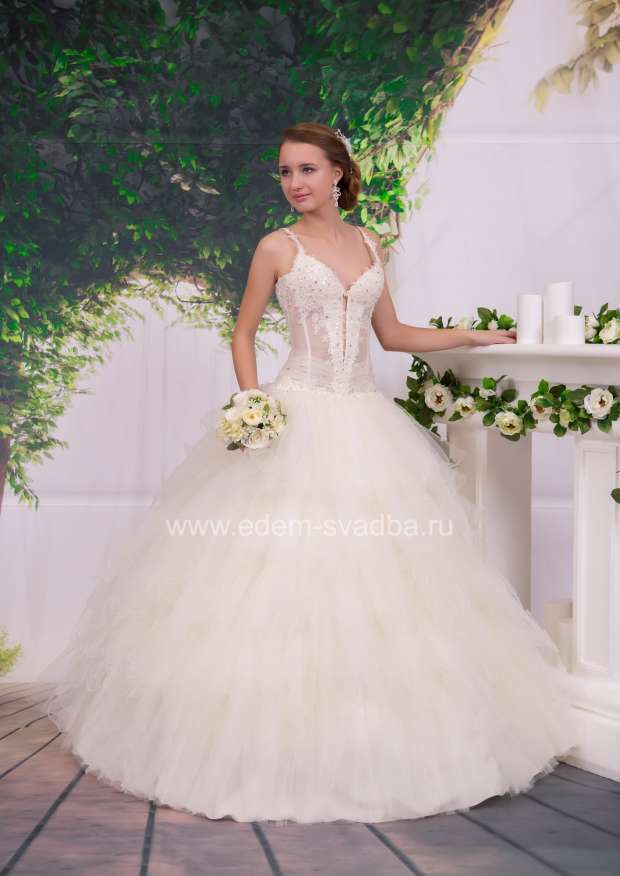 Свадебное платье  8486 Клумба пачка код220 лиф sexi 1
