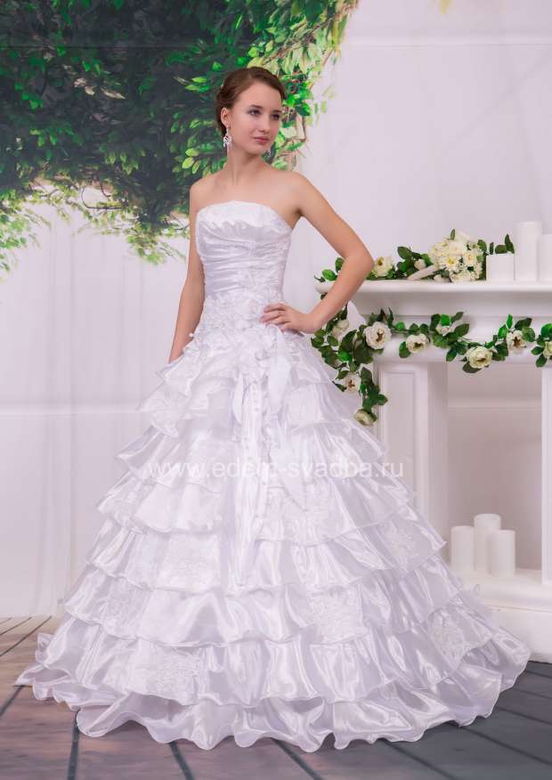 Свадебное платье  8726 Лолита 190 (юбка принцесса, тафта) 1