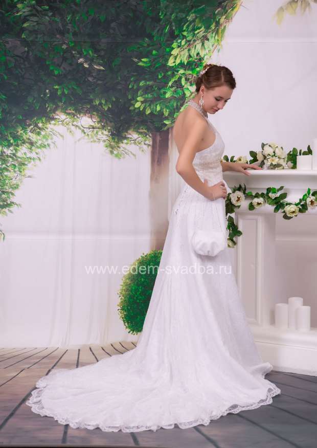 Свадебное платье  8685 код446 мод53WC 7160 ( палантин+сумочка) 2