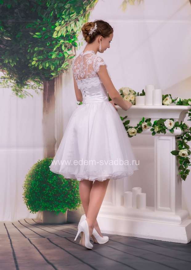 Свадебное платье  8812 Ле Рина Риз укороченный 3