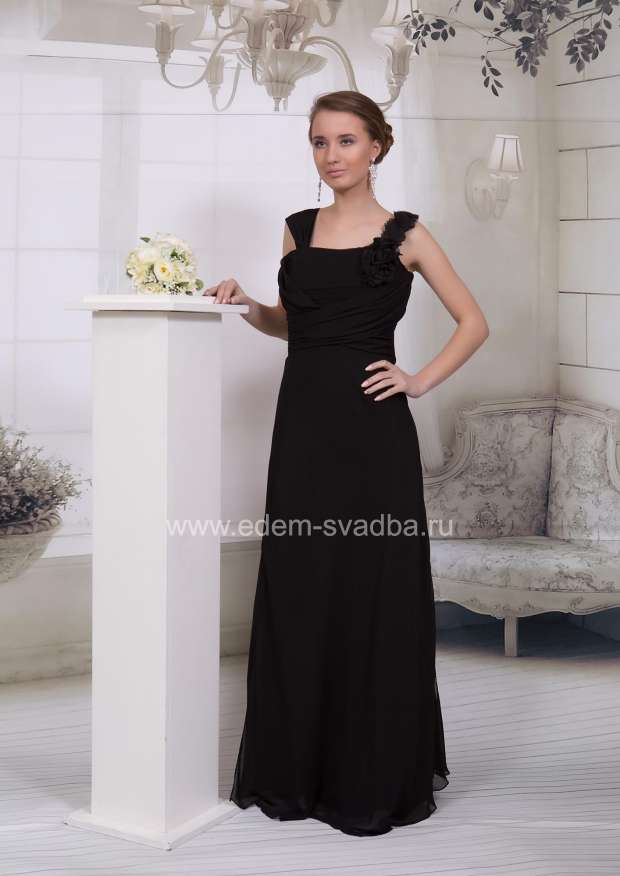 Вечернее платье  А/Н 1384 чёрное 1