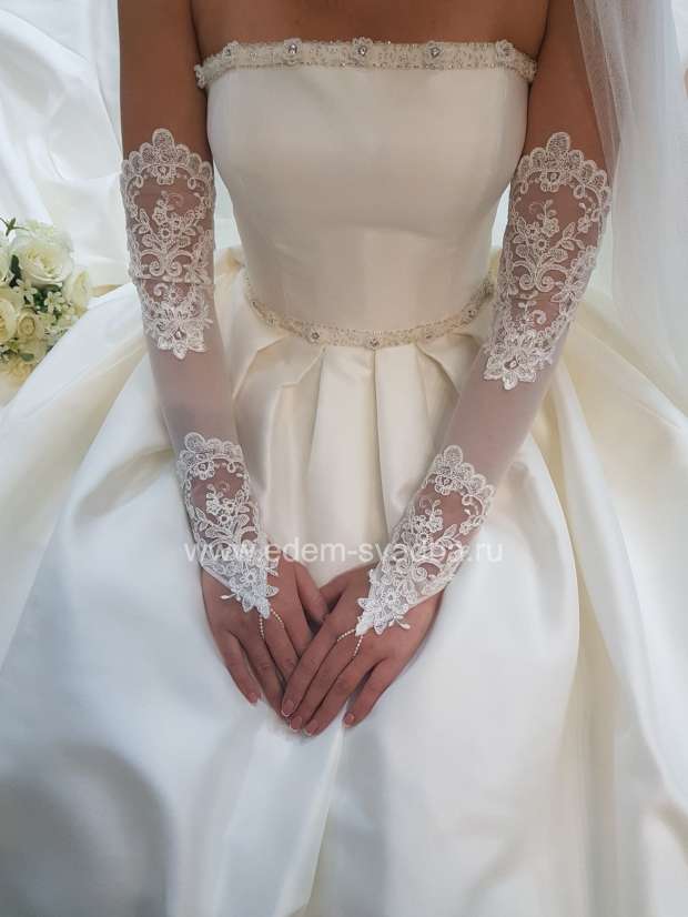 Аксессуар для невесты  144625 перчатки к свадебному платью 1