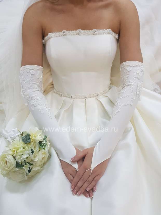Аксессуар для невесты  153044 перчатки к свадебному платью 1