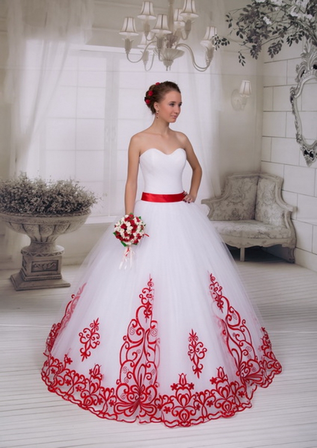 Свадебное платье  Магдалена с поясом 3