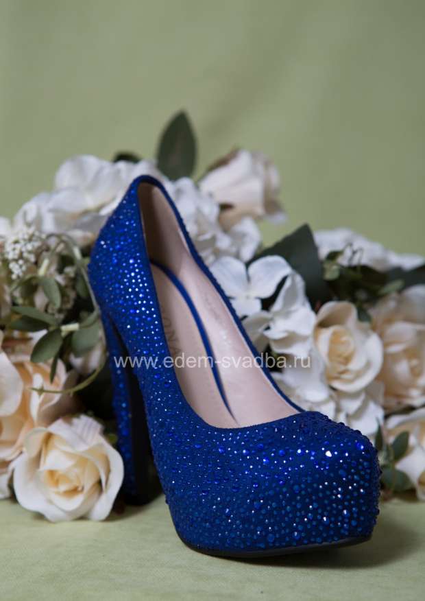 Аксессуары к вечерним платьям KORONA K123-R278 синий вечерние туфли 2