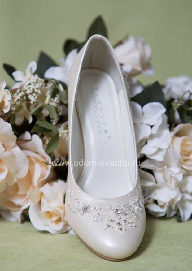 Аксессуар для невесты BLOSSEM Свадебные туфли на металлическом стразовом каблуке NP097051-27 2