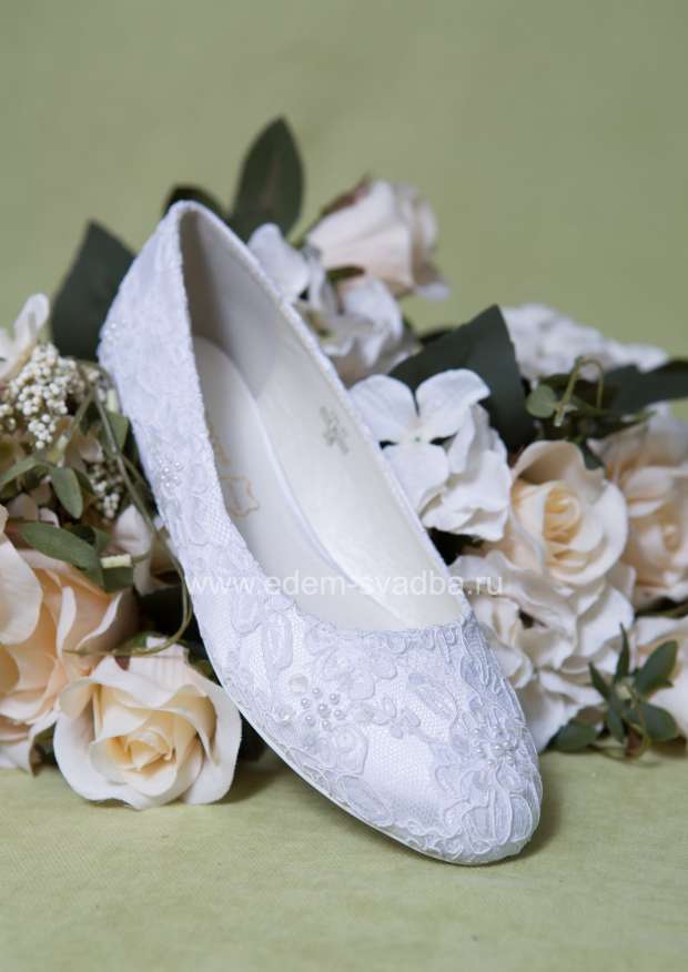 Аксессуар для невесты EVA ROSSI Свадебные туфли-балетки 131-32 2
