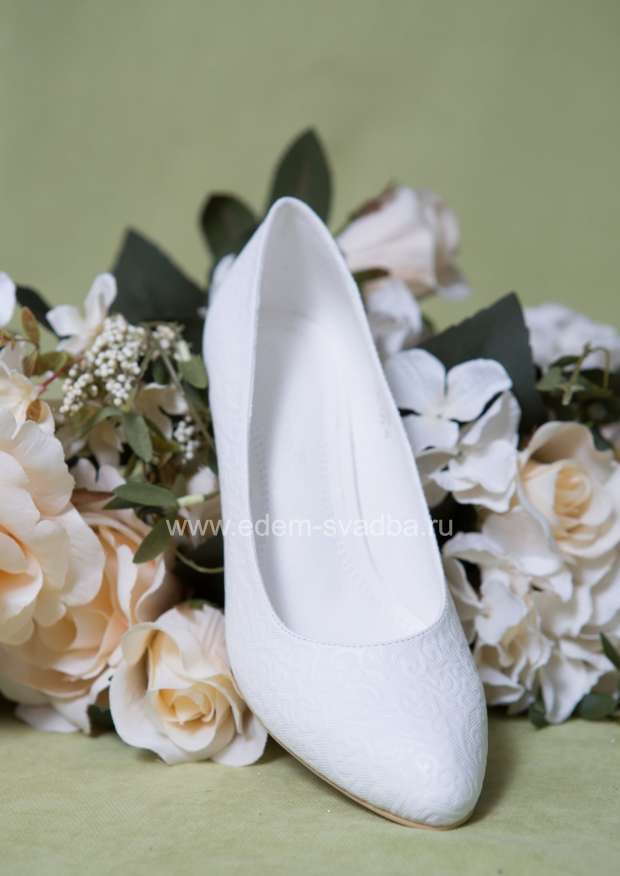Аксессуар для невесты LOUISA PEERESS Свадебные туфли на низком каблуке 756-05 (2261) 2
