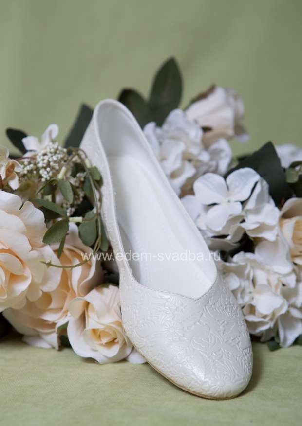 Аксессуар для невесты LOUISA PEERESS Свадебные туфли 668-06 (1249) бежевые 2
