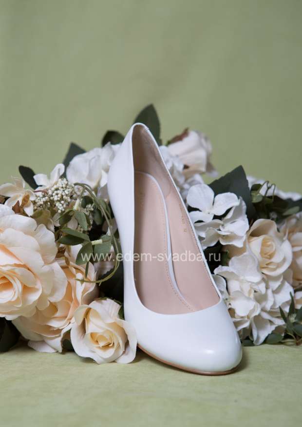 Аксессуар для невесты Fiancee Свадебные туфли на высоком каблуке E085-A301 белые 2