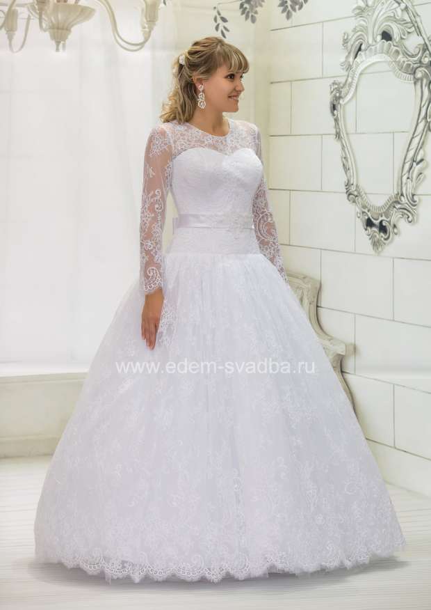 Свадебное платье  3888 Петра длин. рукав 1
