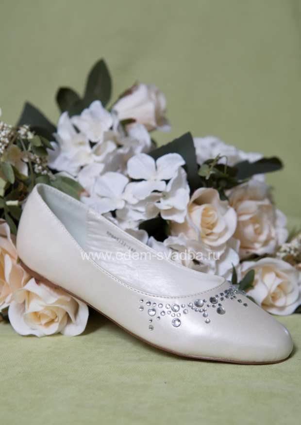 Аксессуар для невесты BLOSSEM Свадебные туфли-балетки со стразами NP005131-140 1