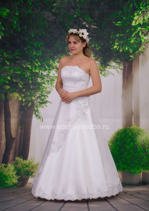 Свадебное платье  8120 Одностор. драпировка манка Б00/90 1