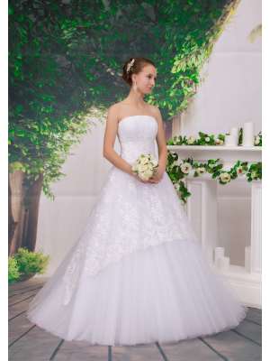 Свадебное платье, Артикул: 7798 Шахерезада АК код225(гипюр жемчужина 270/09V)