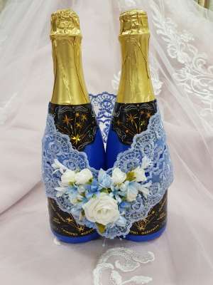 Свадебные аксессуары Украшение на шампанское, Артикул: Яна