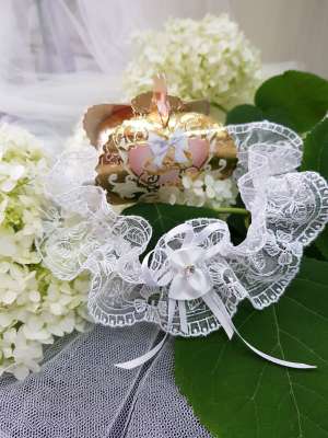 Аксессуары для невесты Подвязки невесты, Артикул: Подвязка свадебная"Платье невесты"белая