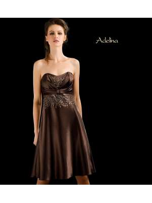 Вечерние платья А силуэт, Артикул: Adelina (Аделина) короткое