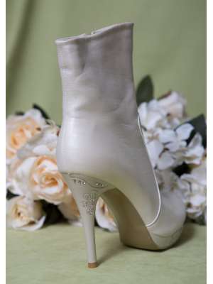 Аксессуары для невесты Свадебные туфли, Артикул: Полусапожки свадебные A26-K280 айвори