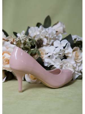 Аксессуары для невесты Свадебные туфли, Артикул: Свадебные туфли на невысоком каблуке G-008 пудровые(лак)