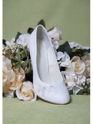 Аксессуары для невесты Свадебные туфли, Артикул: Свадебные туфли на каблуке-шпильке NX030-108 белые