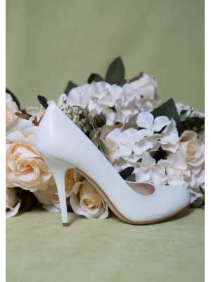 Аксессуары для невесты Свадебные туфли, Артикул: Свадебные туфли на высоком каблуке E085-A301 белые