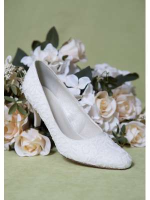 Аксессуары для невесты Свадебные туфли, Артикул: Свадебные туфли 756-05 (1002) молочные с обсыпкой