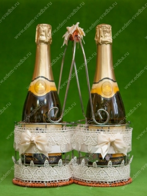 Свадебные аксессуары Украшение на шампанское, Артикул: 0597 Винная стойка Маркиза