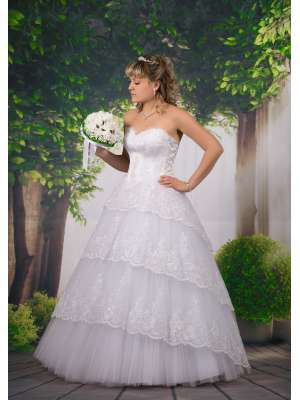 Свадебные платья Пышные, Артикул: 3495 Ярусы ДеЛюкс 308