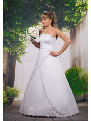 Свадебные платья А силуэт, Артикул: 3464 двустор,драпировка Н0/085(Н095)