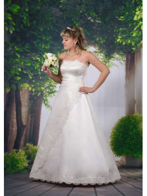Свадебное платье, Артикул: 3476 одностор. драпировка сваровски Н120