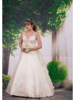 Свадебное платье, Артикул: 0937 Тримбита шлейф защипы 330/08V