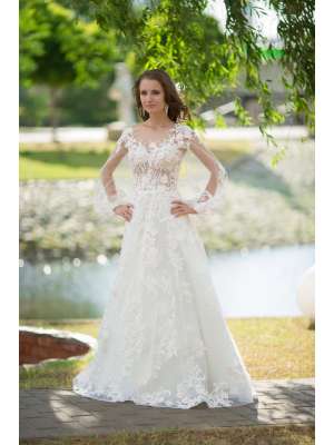 Свадебное платье, Артикул: Флора 2 длинный рукав